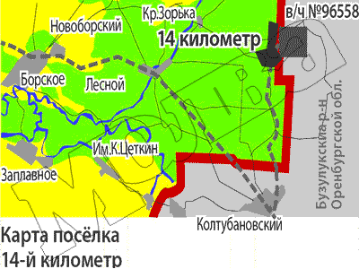 Старая карта борского района самарской области